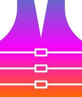 Life Jacket Glyph Gradient Icon vector