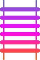 Step Ladder Glyph Gradient Icon vector