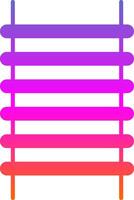 Step Ladder Glyph Gradient Icon vector