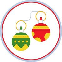 Jingle bell Flat Circle Uni Icon vector