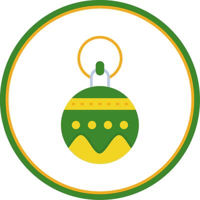 Bauble Flat Circle Uni Icon