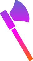 Axe Glyph Gradient Icon vector