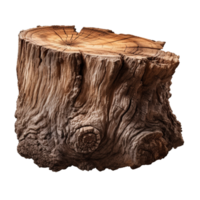 AI generated Big tree trunk png