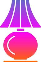 Table Lamp Glyph Gradient Icon vector
