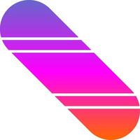 Snowboard Glyph Gradient Icon vector