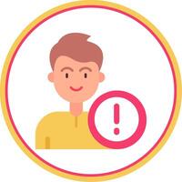 Error Flat Circle Uni Icon vector