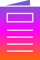 Postcard Glyph Gradient Icon vector