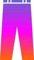 Trousers Glyph Gradient Icon vector