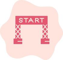 Start Line Vector Icon