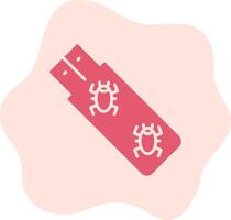 virus memoria USB vector icono