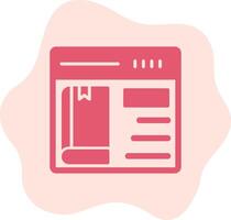 Online Book purchase Vector Icon