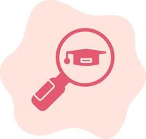 Search University Course Vector Icon