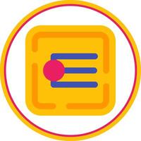 Endpoint Flat Circle Uni Icon vector