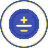 Mathematical symbol Flat Circle Uni Icon vector