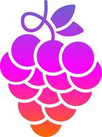 Zinfandel Grapes Glyph Gradient Icon vector