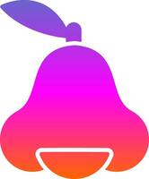 Java Apple Glyph Gradient Icon vector