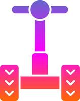 Segway Glyph Gradient Icon vector