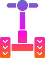 Segway Glyph Gradient Icon vector