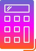 Calculator Glyph Gradient Icon vector