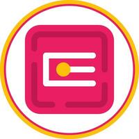 Endpoint Flat Circle Uni Icon vector