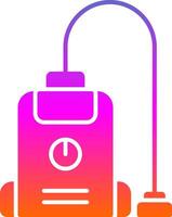 Vacuum Cleaner Glyph Gradient Icon vector