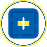 Align objects Flat Circle Uni Icon vector