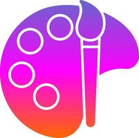 Art Glyph Gradient Icon vector