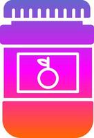 Jam Glyph Gradient Icon vector