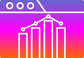 Seo Performance Glyph Gradient Icon vector