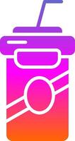 Soft drink Glyph Gradient Icon vector