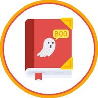 Spooky Flat Circle Uni Icon vector