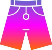 Shorts Glyph Gradient Icon vector