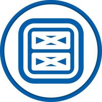Layout Flat Circle Uni Icon vector