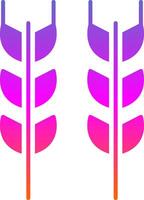 Wheat Glyph Gradient Icon vector