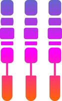 BBQ Stick Glyph Gradient Icon vector