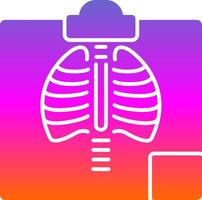 Radiology Glyph Gradient Icon vector