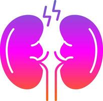 Kidney Glyph Gradient Icon vector