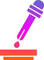 Pipette Glyph Gradient Icon vector