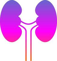 Urology Glyph Gradient Icon vector