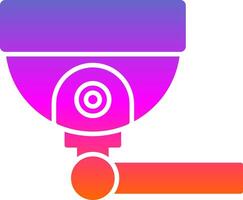 Security Camera Glyph Gradient Icon vector