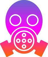 Gas Mask Glyph Gradient Icon vector