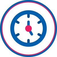 Timer Flat Circle Uni Icon vector