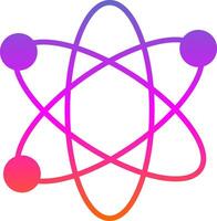 Nucleus Glyph Gradient Icon vector