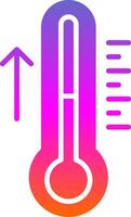 Thermometer Glyph Gradient Icon vector