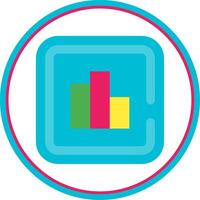 Statistics Flat Circle Uni Icon vector