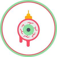 ojo pelota plano circulo uni icono vector