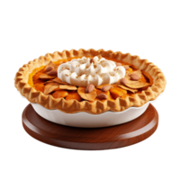 AI generated Homemade Pumpkin Pie For Thanksgiving Ready To Eat png