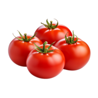 ai gerado uma grupo do tomates isolado em transparente fundo png
