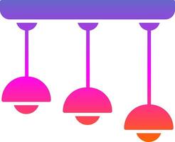 Ceiling Glyph Gradient Icon vector