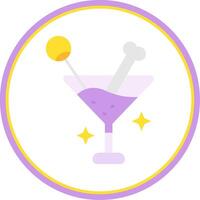 Drink Flat Circle Uni Icon vector